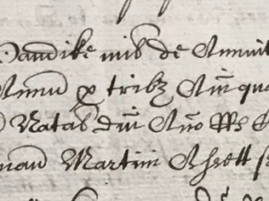 £150 Pension for ¾ of the year (25 December 1635)