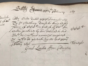 Order to pay £300 of £1,200 owed to Van Dyck (24 February 1637)