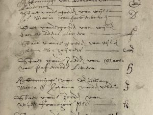'St George' in the inventory of Jeremias Wildens (December 1653 & January 1654)