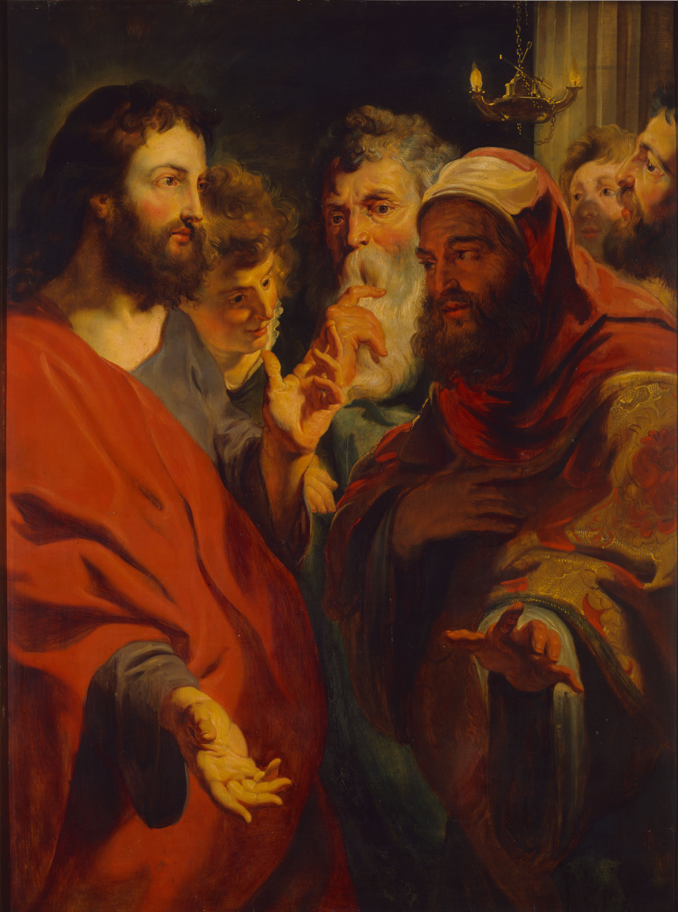 Christ instructing Nicodemus