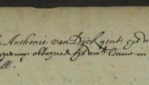 Pass to Van Dyck to travel for eight months (28 February 1621)