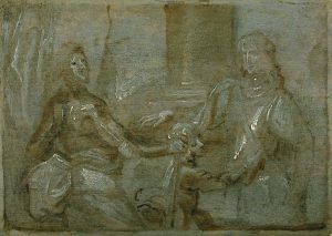 Sketch for the Double Portrait of Mountjoy Blount, 1st Earl of Newport (circa 1597–1666) and George, Lord Goring (1608–1657)