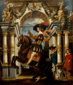 Cavalier on a Horse Executing a Levade