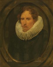 Portrait of a Man in an Oval Frame